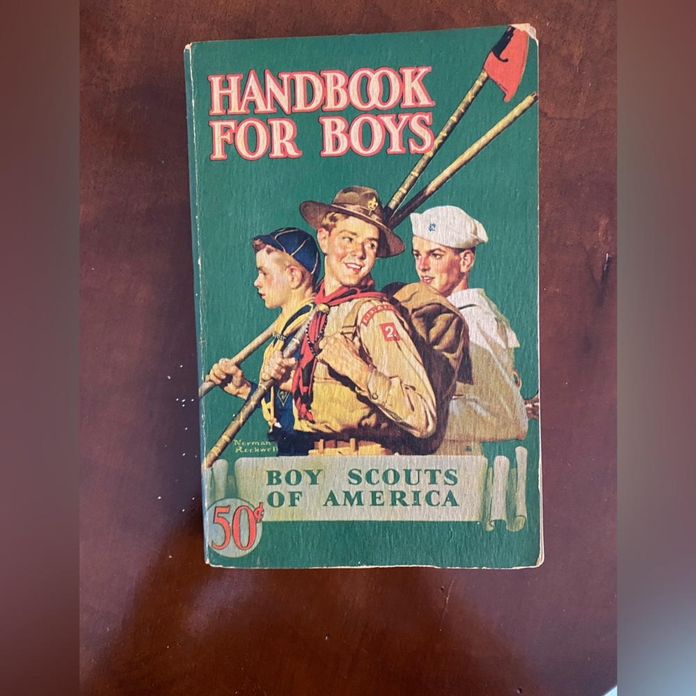 Fun gift for the scout. Vintage Boy Scout handbook.